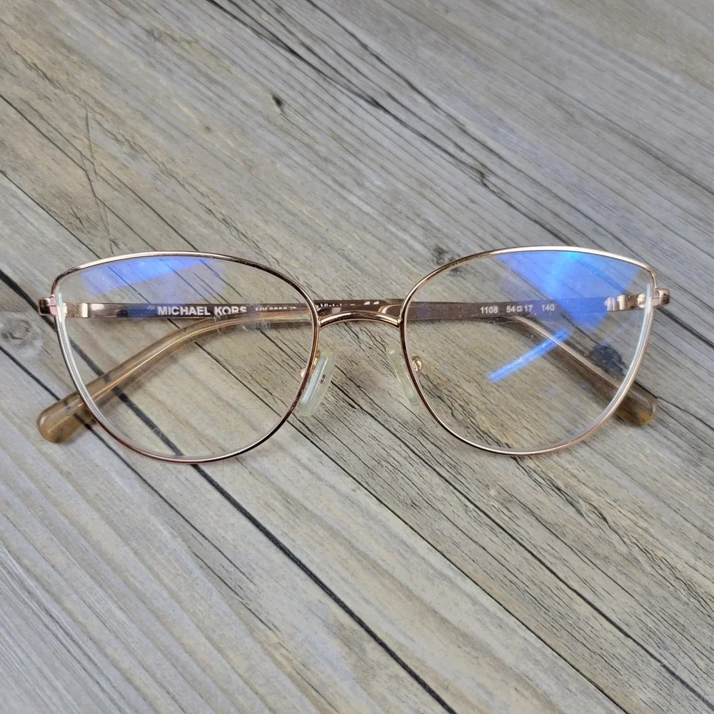 Michael Kors Eyeglass Frames MK 3030 Buena Vista 1108 Rose Gold Womens 54-17-140